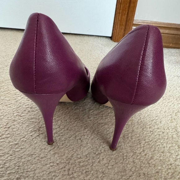 Aldo 100% leather heels, purple. size 38 - Picture 4 of 7